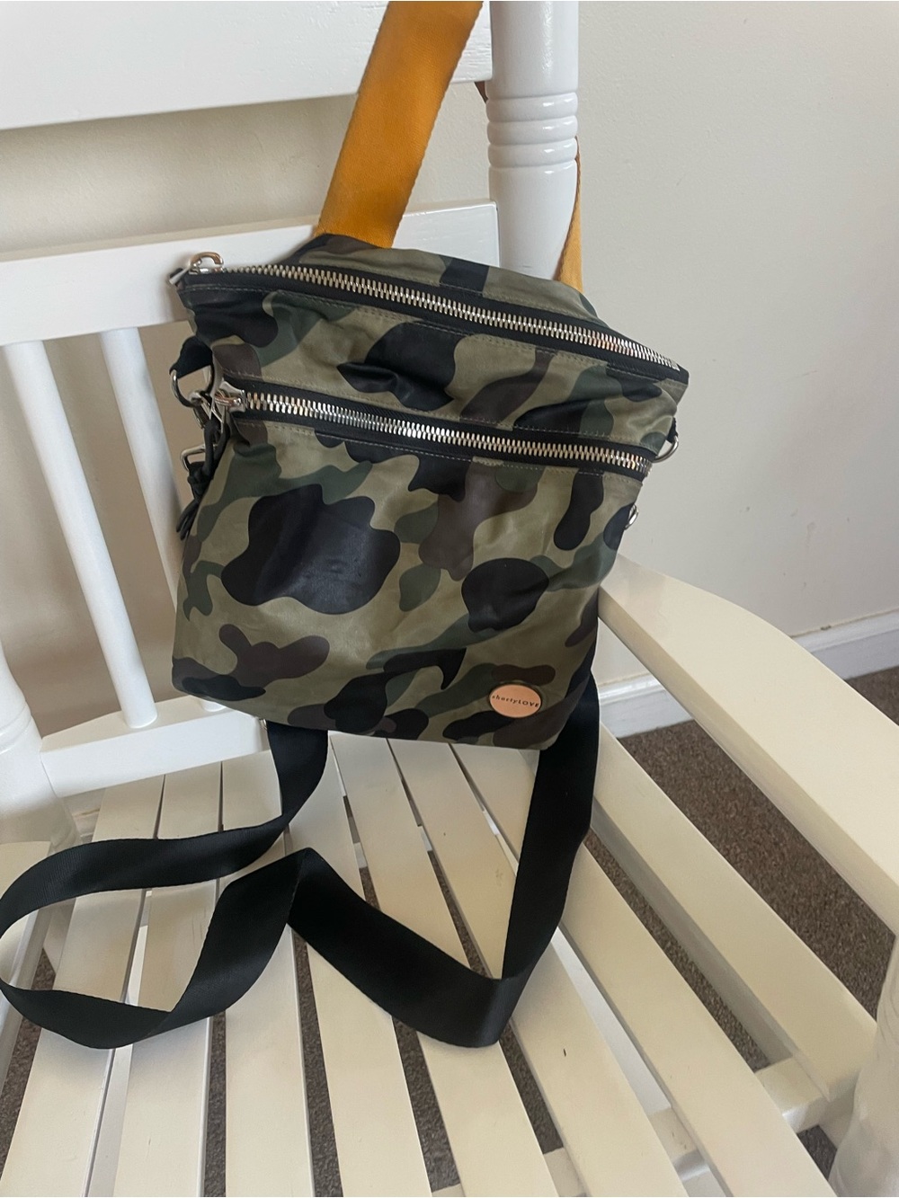 Shortylove Orange/Camo Crossbody